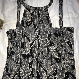 Open back sun dress, leafy & cute!